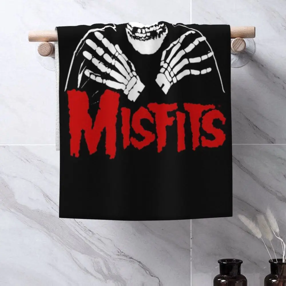Horror Punk Rock Band Misfits Towel Cotton Travelling Swimming Camping Towels