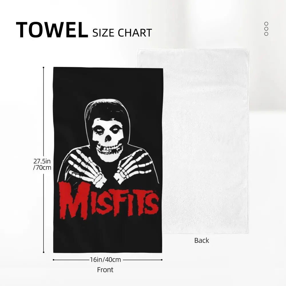 Horror Punk Rock Band Misfits Towel Cotton Travelling Swimming Camping Towels