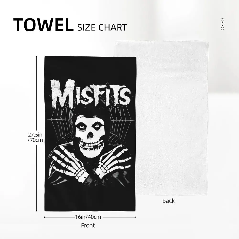 Horror Punk Rock Band Misfits Towel Cotton Travelling Swimming Camping Towels