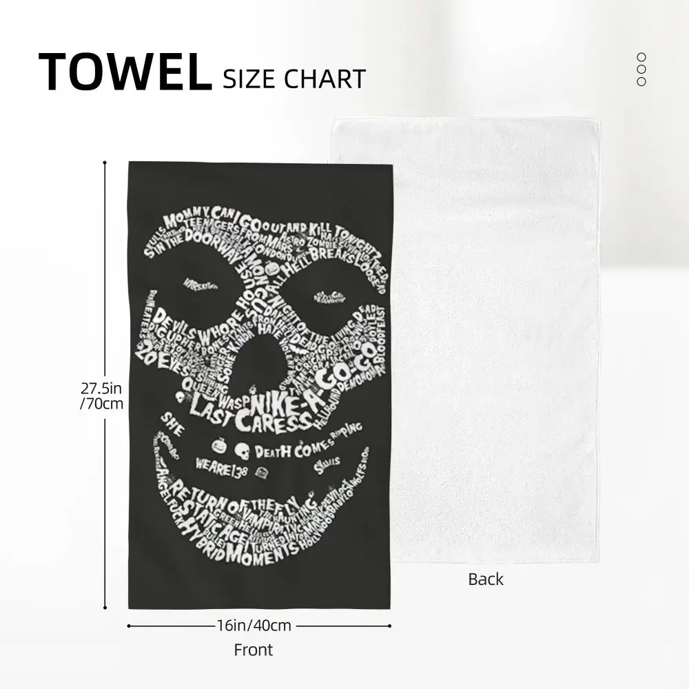 Horror Punk Rock Band Misfits Towel Cotton Travelling Swimming Camping Towels
