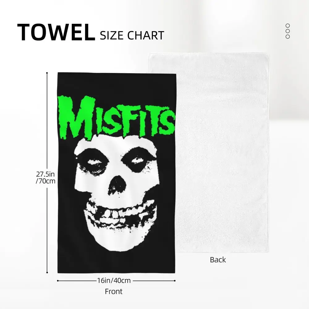 Horror Punk Rock Band Misfits Towel Cotton Travelling Swimming Camping Towels