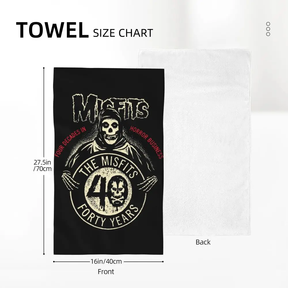 Horror Punk Rock Band Misfits Towel Cotton Travelling Swimming Camping Towels
