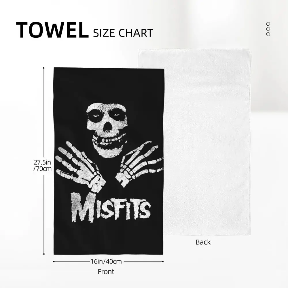 Horror Punk Rock Band Misfits Towel Cotton Travelling Swimming Camping Towels