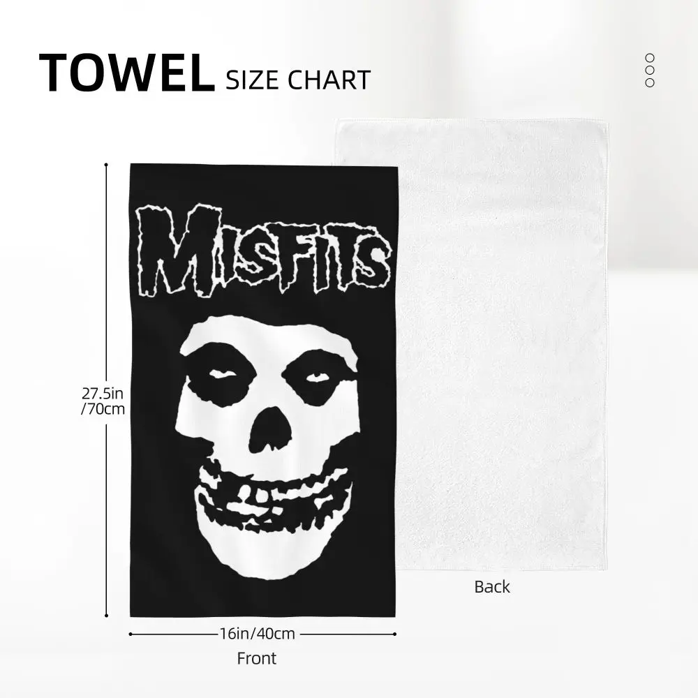 Horror Punk Rock Band Misfits Towel Cotton Travelling Swimming Camping Towels