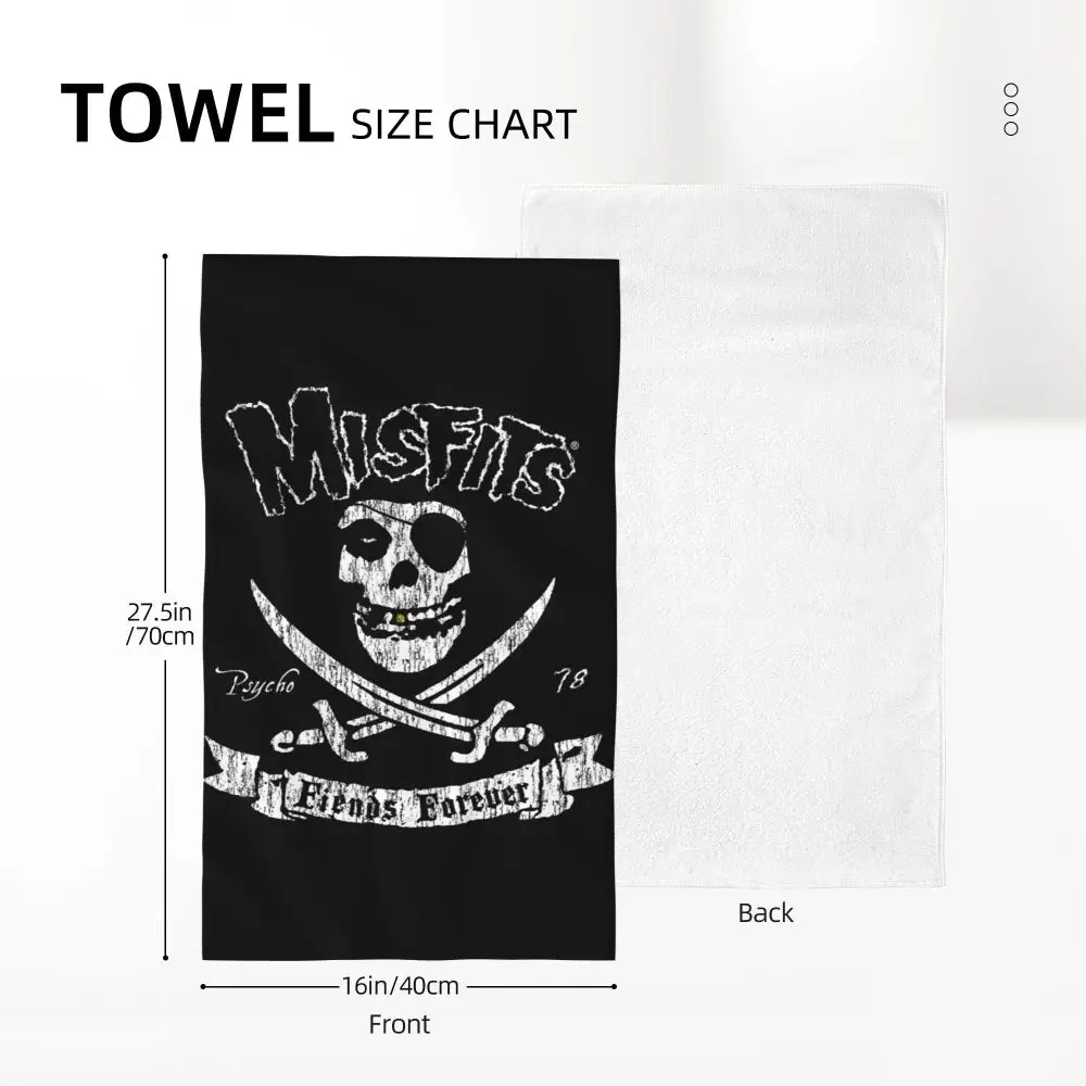 Horror Punk Rock Band Misfits Towel Cotton Travelling Swimming Camping Towels
