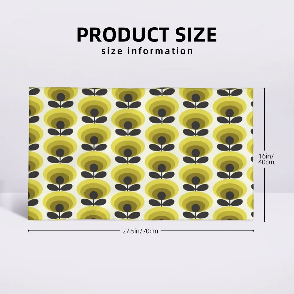 Orla Kiely Flower Face Towel Personalized Super Soft Cotton Bath Towels