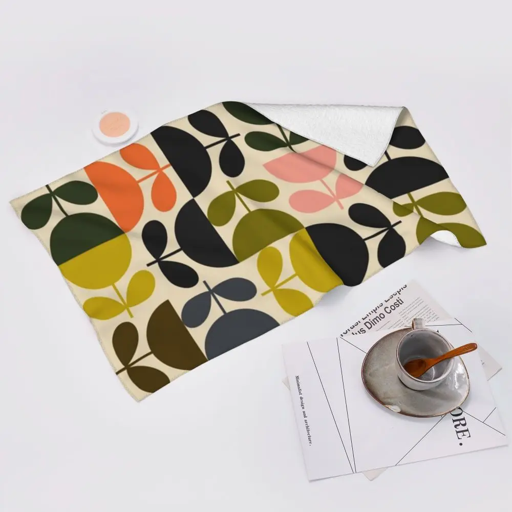 Orla Kiely Flower Face Towel Personalized Super Soft Cotton Bath Towels