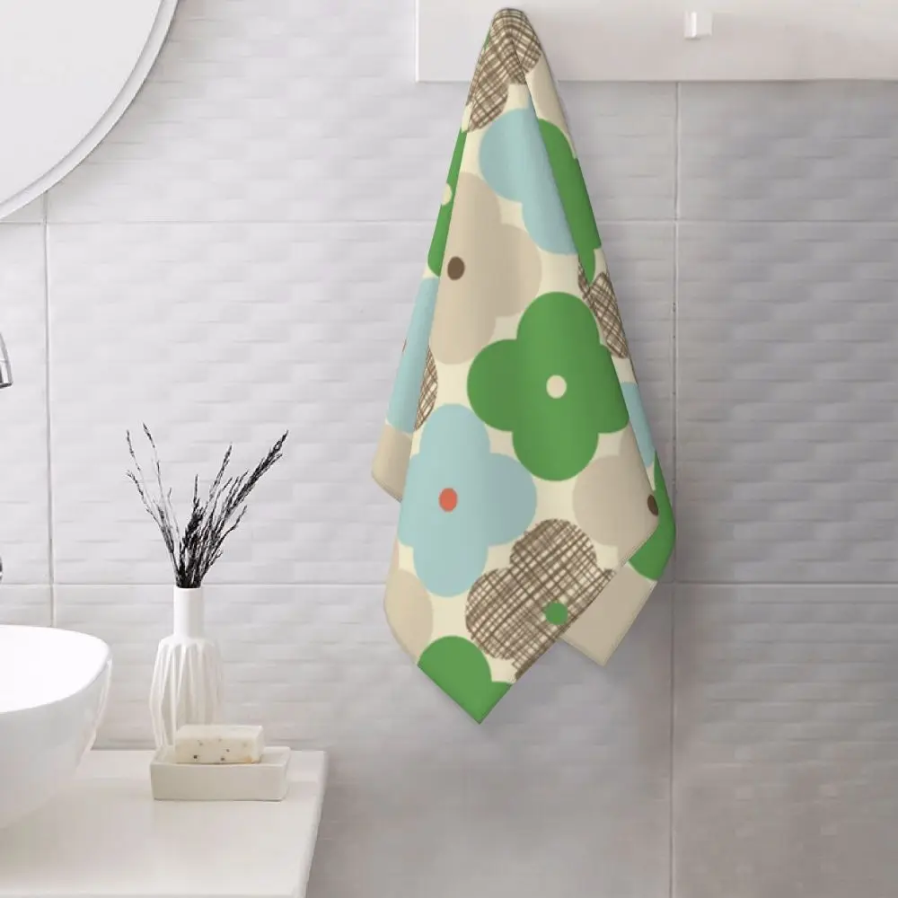 Orla Kiely Flower Face Towel Personalized Super Soft Cotton Bath Towels