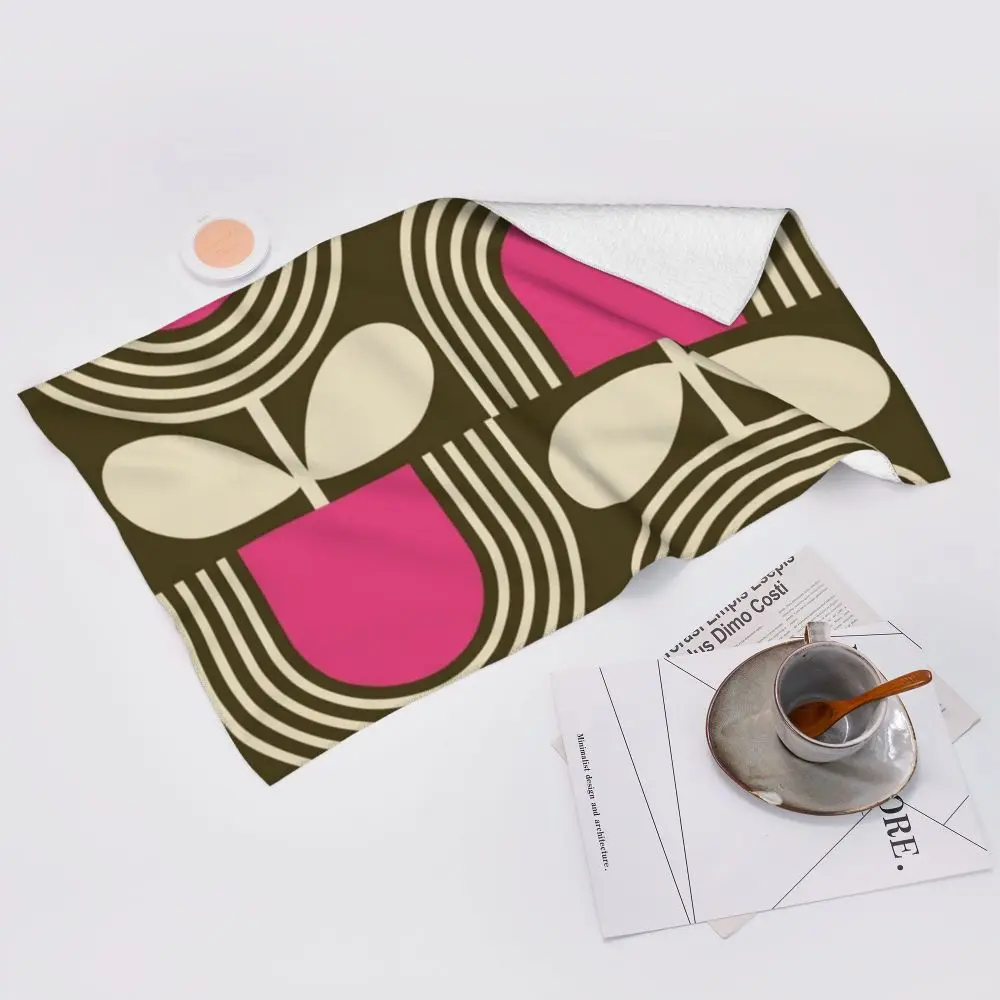 Orla Kiely Flower Face Towel Personalized Super Soft Cotton Bath Towels