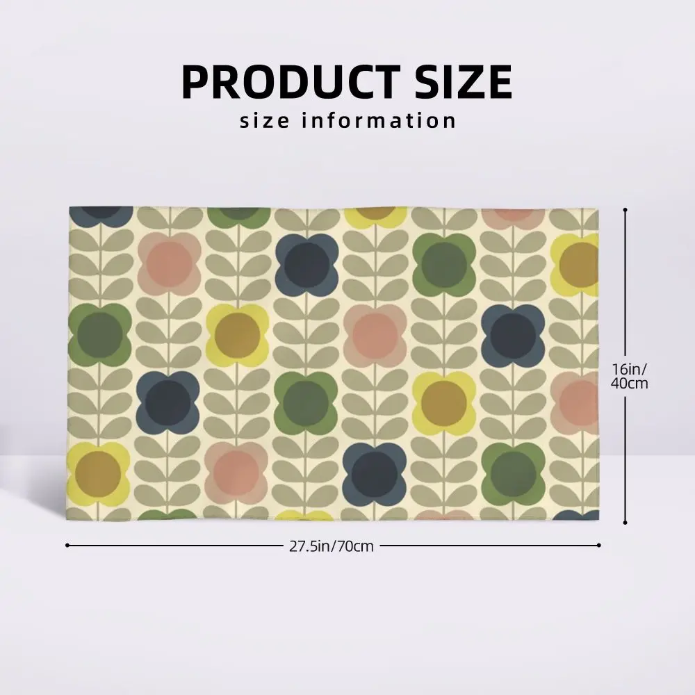 Orla Kiely Flower Face Towel Personalized Super Soft Cotton Bath Towels