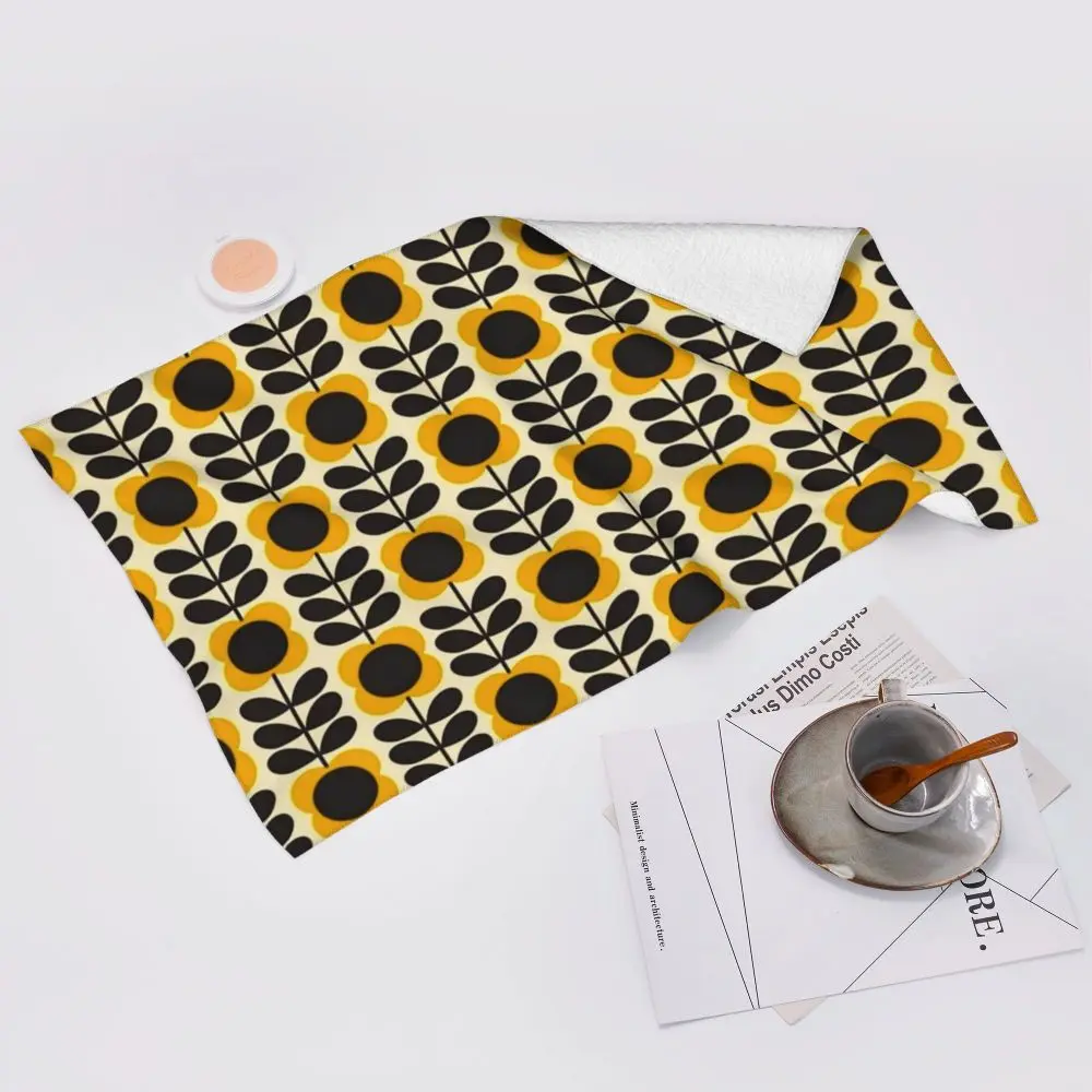 Orla Kiely Flower Face Towel Personalized Super Soft Cotton Bath Towels