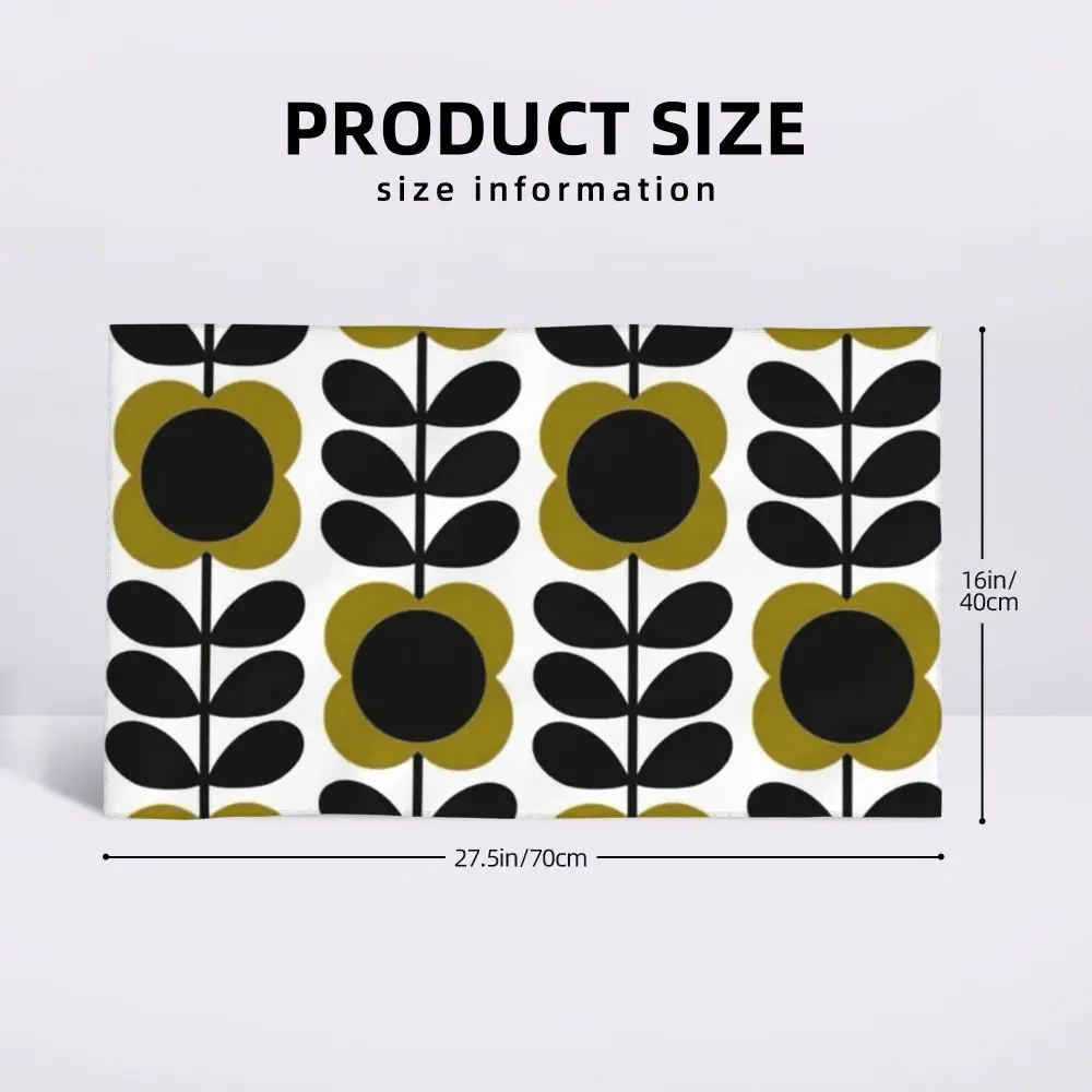 Orla Kiely Flower Face Towel Personalized Super Soft Cotton Bath Towels