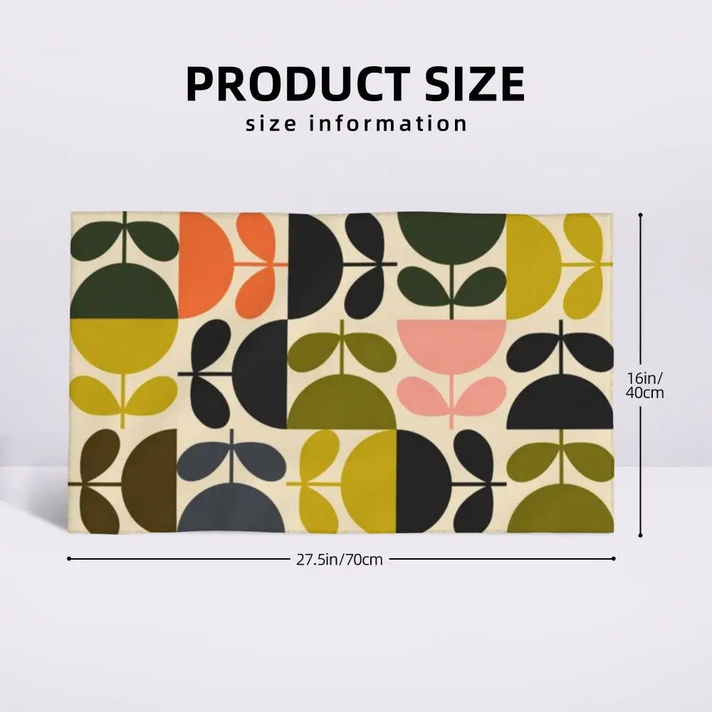 Orla Kiely Flower Face Towel Personalized Super Soft Cotton Bath Towels