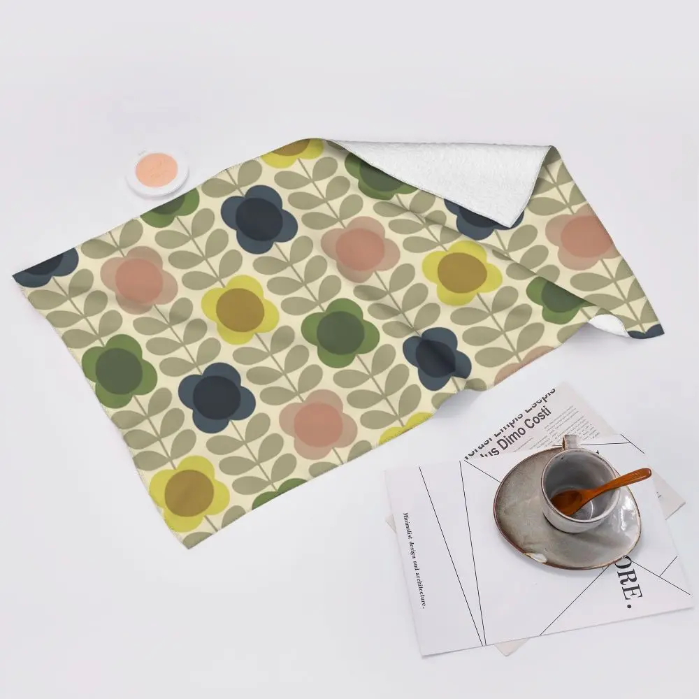 Orla Kiely Flower Face Towel Personalized Super Soft Cotton Bath Towels