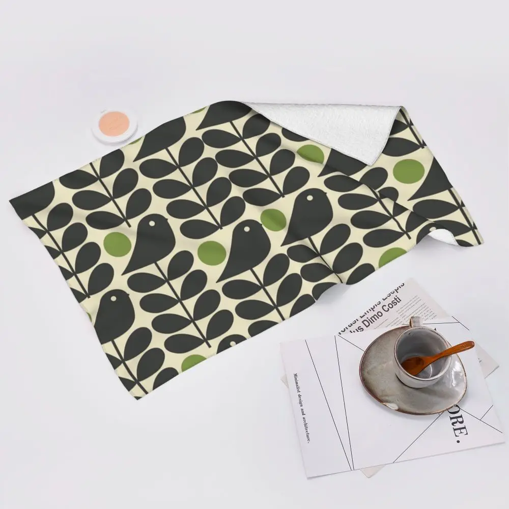Orla Kiely Flower Face Towel Personalized Super Soft Cotton Bath Towels