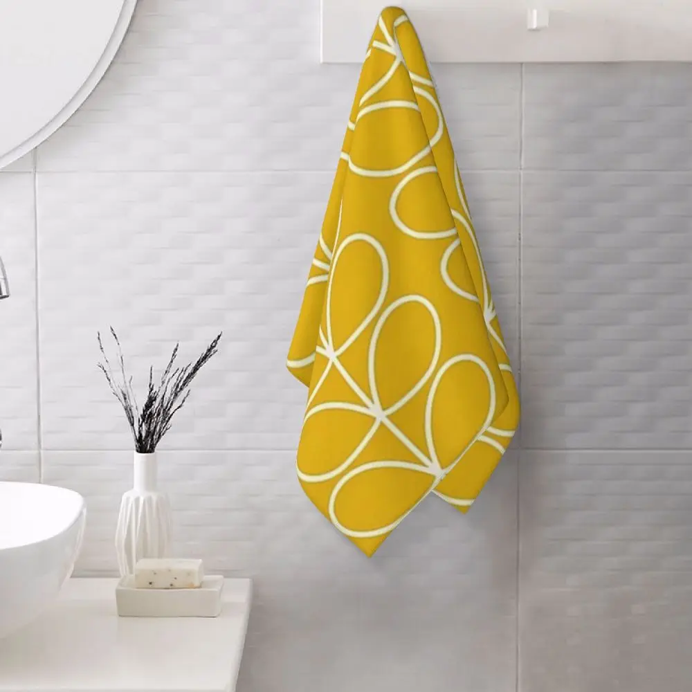Orla Kiely Flower Face Towel Personalized Super Soft Cotton Bath Towels