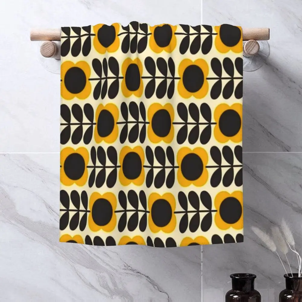 Orla Kiely Flower Face Towel Personalized Super Soft Cotton Bath Towels