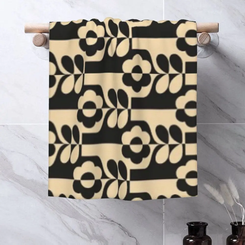 Orla Kiely Flower Face Towel Personalized Super Soft Cotton Bath Towels