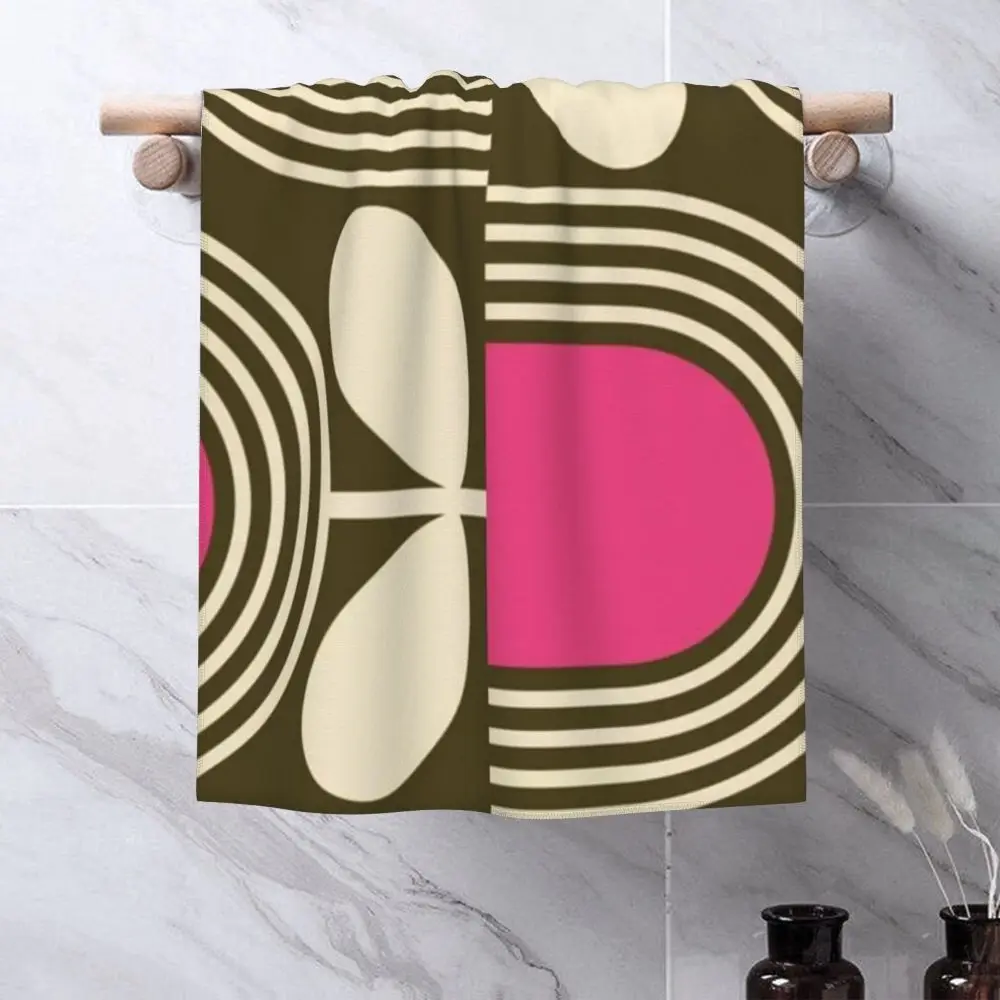 Orla Kiely Flower Face Towel Personalized Super Soft Cotton Bath Towels