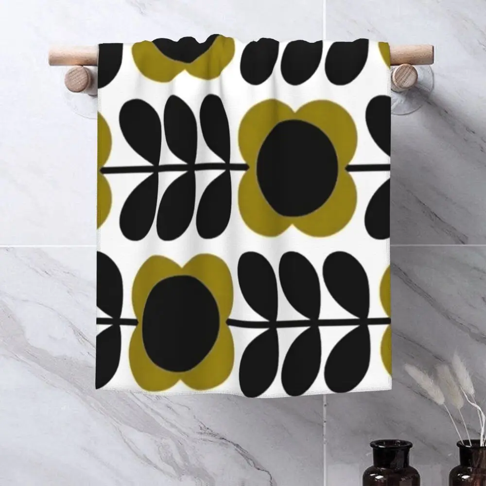 Orla Kiely Flower Face Towel Personalized Super Soft Cotton Bath Towels
