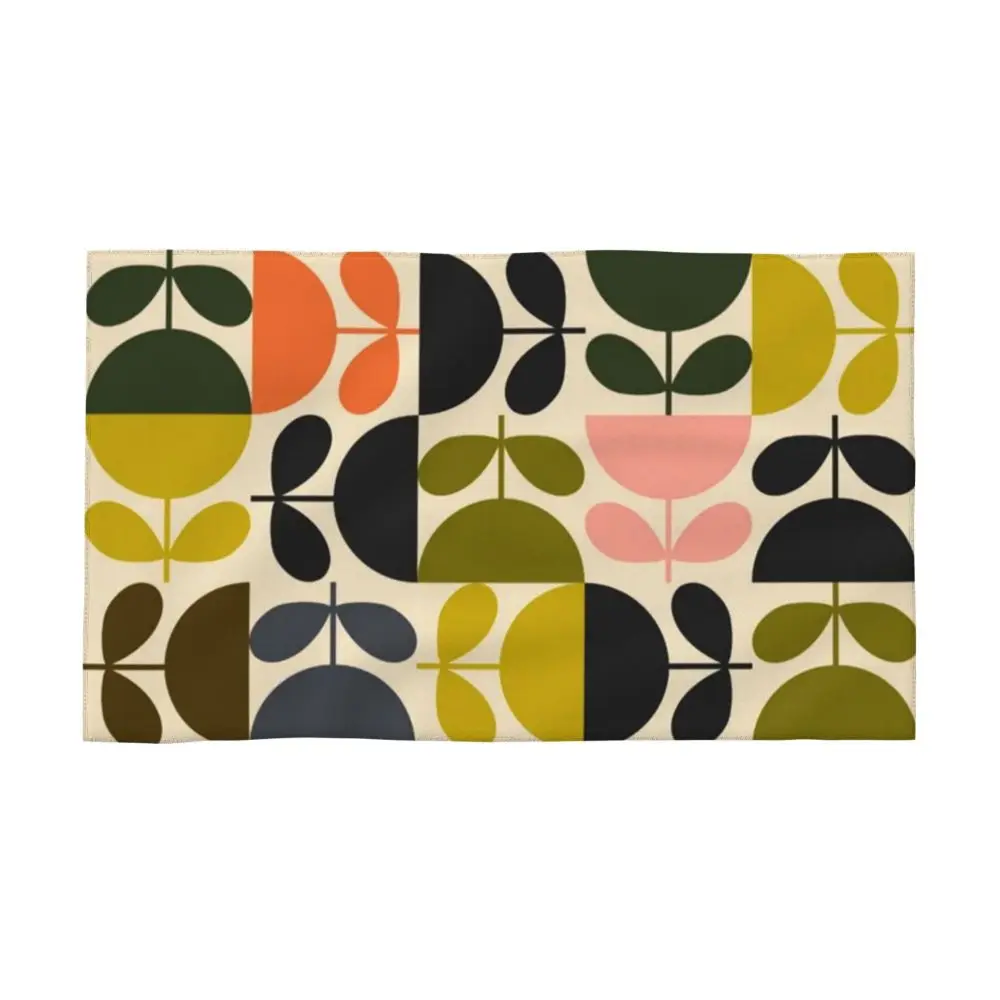 Orla Kiely Flower Face Towel Personalized Super Soft Cotton Bath Towels