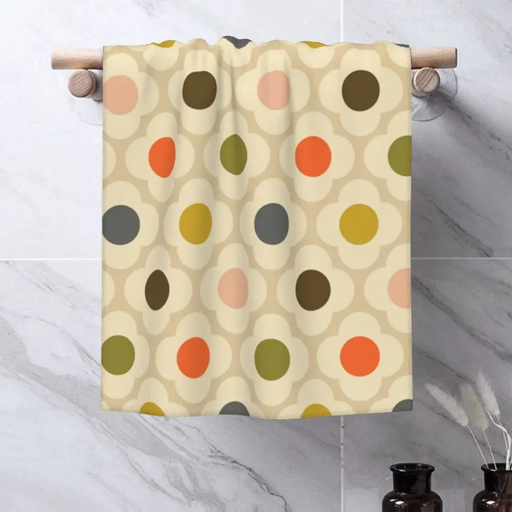 Orla Kiely Flower Face Towel Personalized Super Soft Cotton Bath Towels