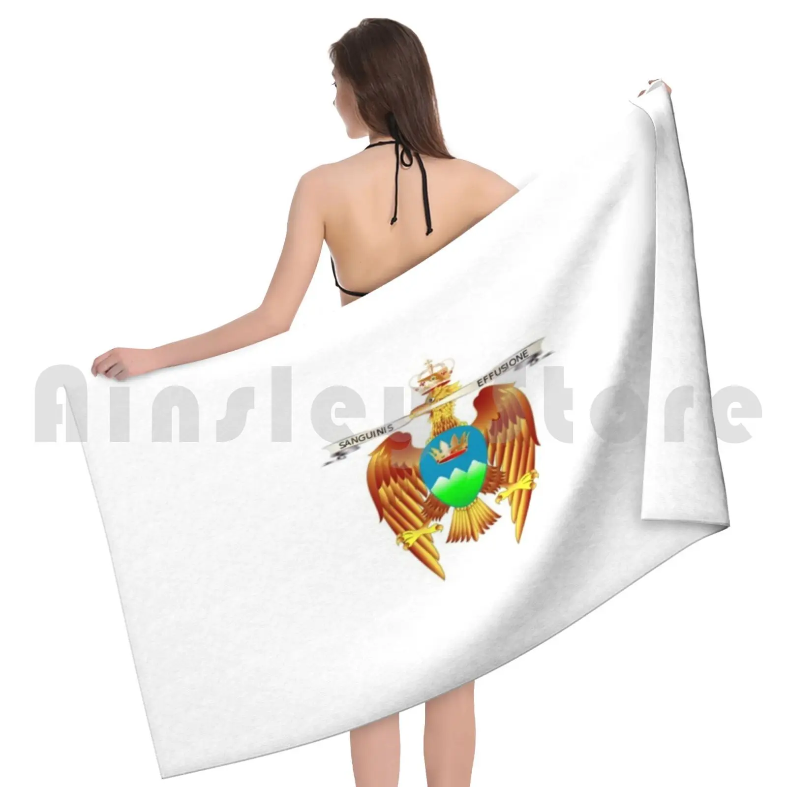 Catanzaro-Coat Of Arms Custom Towel Bath Towel