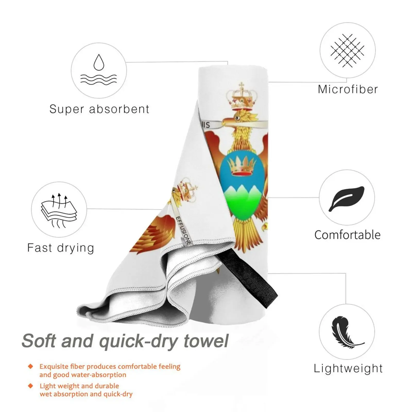 Catanzaro-Coat Of Arms Custom Towel Bath Towel