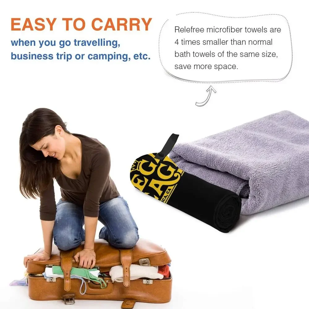 Happy Couch Dog Cute Beagle Beach Towel Soft Microfiber Quick Dry Absorbent Quick Towels For Bath