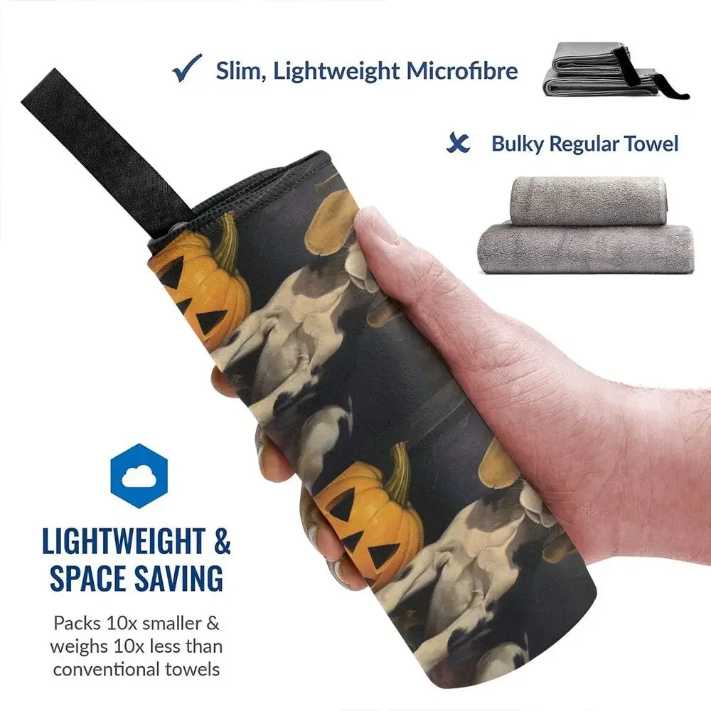 Happy Couch Dog Cute Beagle Beach Towel Soft Microfiber Quick Dry Absorbent Quick Towels For Bath