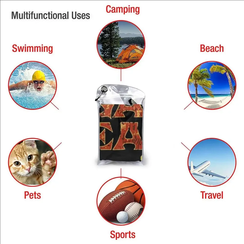 Happy Couch Dog Cute Beagle Beach Towel Soft Microfiber Quick Dry Absorbent Quick Towels For Bath