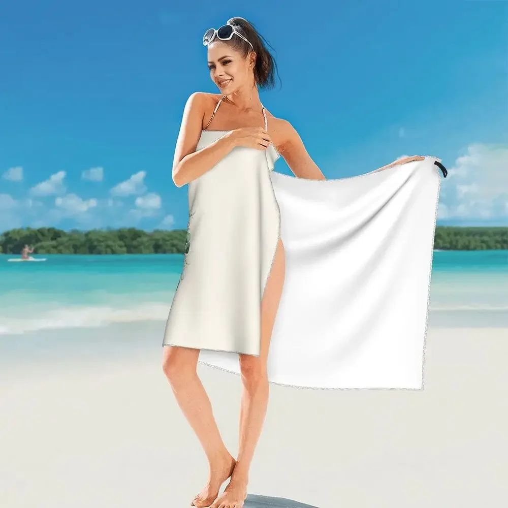 Happy Couch Dog Cute Beagle Beach Towel Soft Microfiber Quick Dry Absorbent Quick Towels For Bath