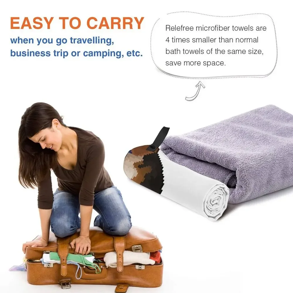 Happy Couch Dog Cute Beagle Beach Towel Soft Microfiber Quick Dry Absorbent Quick Towels For Bath