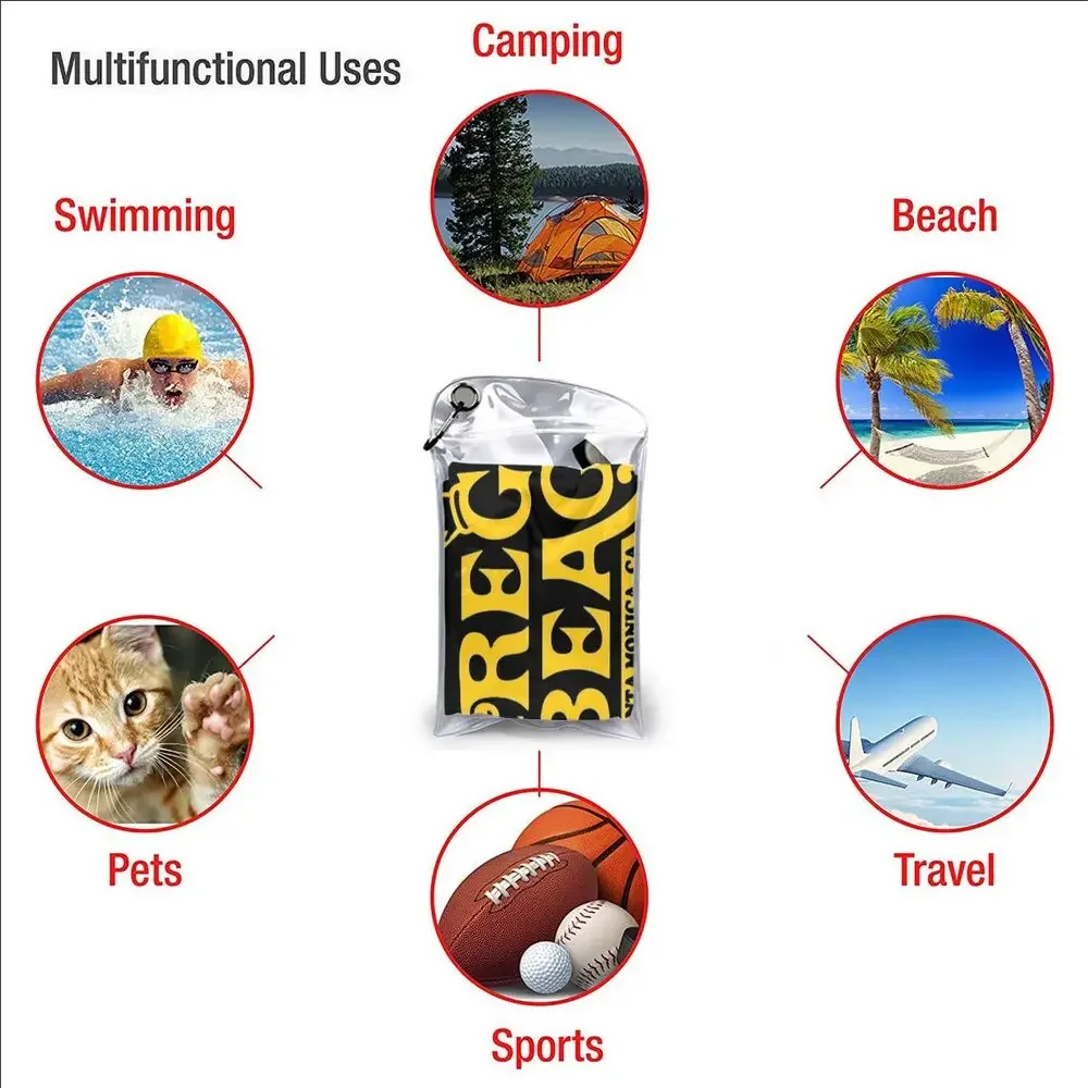 Happy Couch Dog Cute Beagle Beach Towel Soft Microfiber Quick Dry Absorbent Quick Towels For Bath