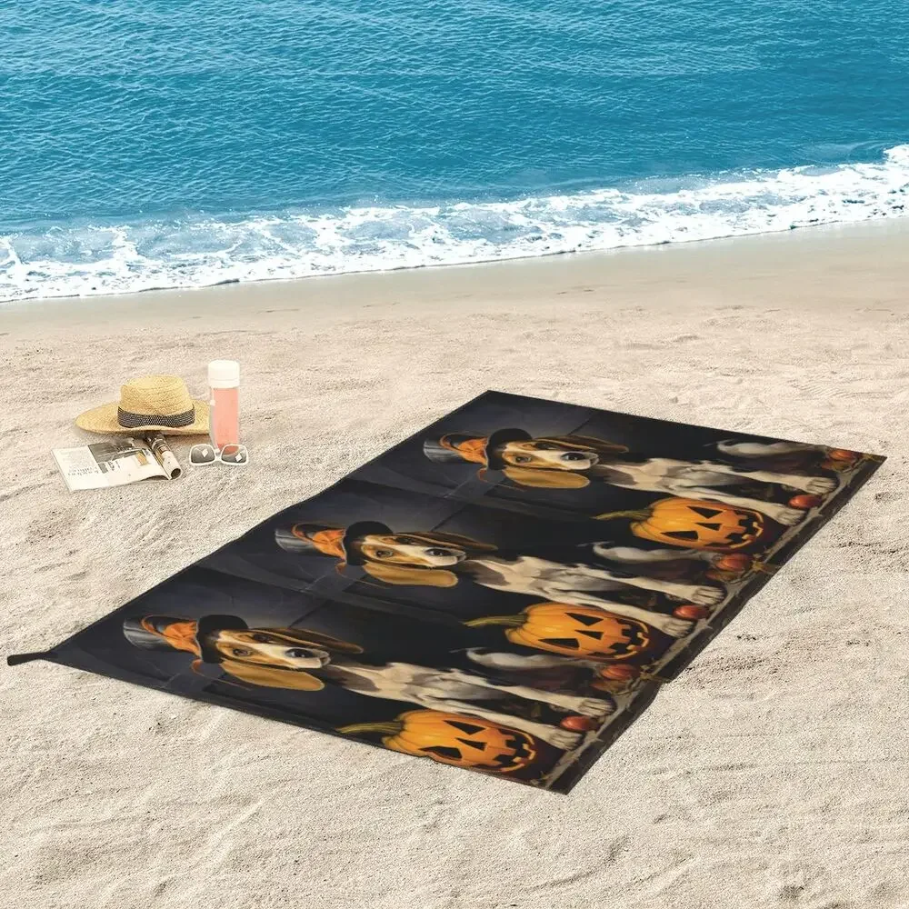 Happy Couch Dog Cute Beagle Beach Towel Soft Microfiber Quick Dry Absorbent Quick Towels For Bath