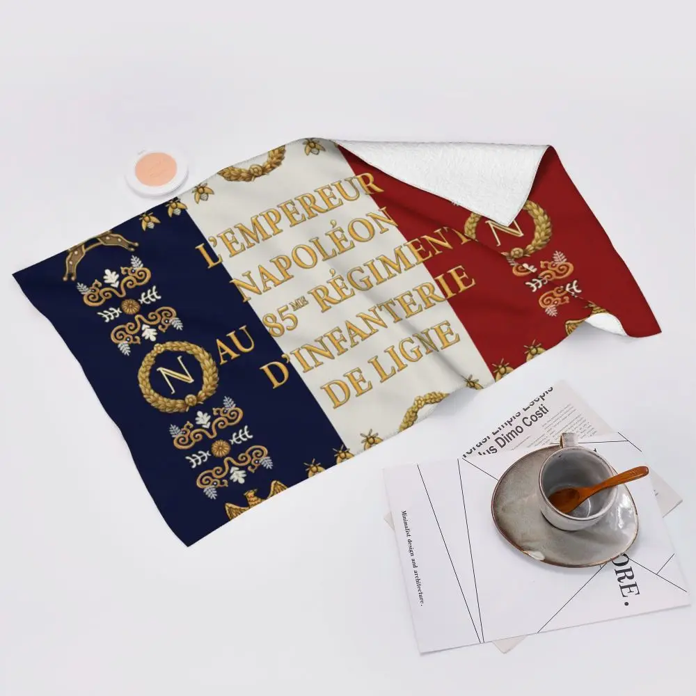 Custom Quick Dry Cotton Face Towel Absorbent Fleur-De-Lys Lily Flower Beach Towels