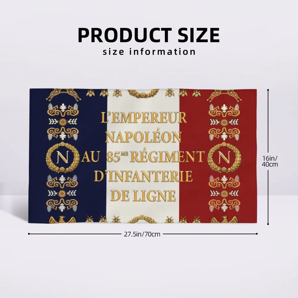 Custom Quick Dry Cotton Face Towel Absorbent Fleur-De-Lys Lily Flower Beach Towels