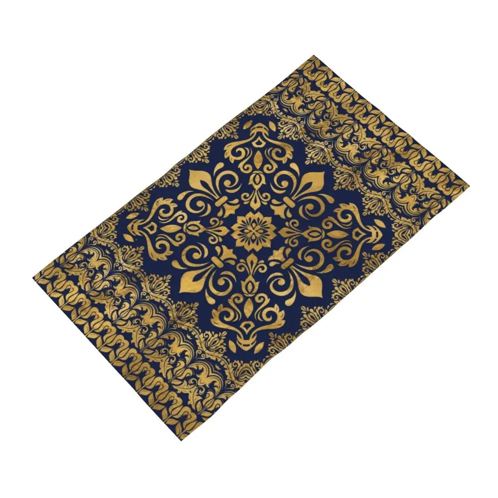 Custom Quick Dry Cotton Face Towel Absorbent Fleur-De-Lys Lily Flower Beach Towels