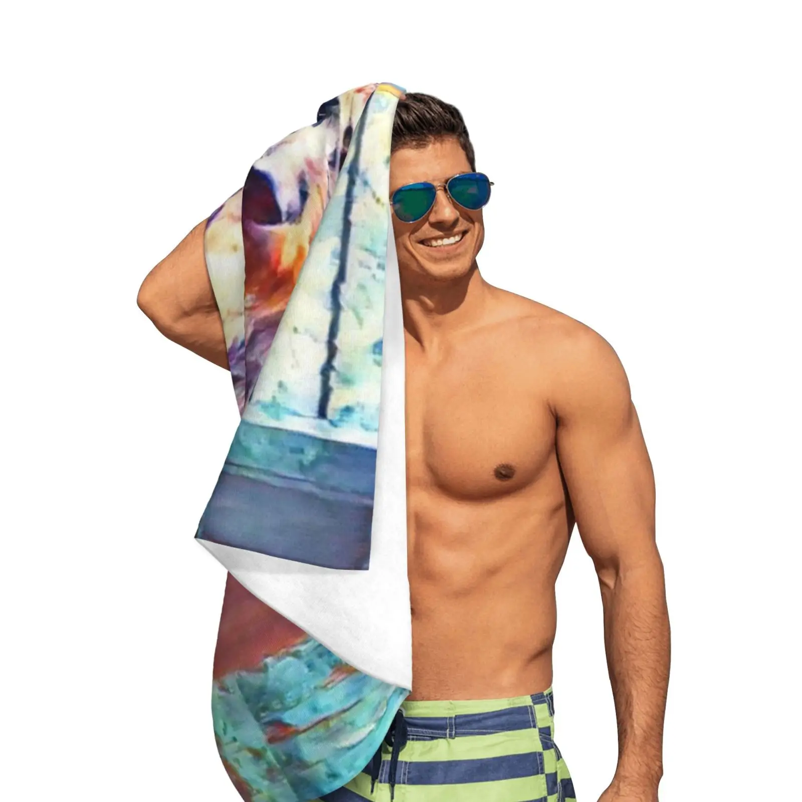 Proud Scottish Deerhound Bath Towel Beach Cushion Hound Hound Picture Deerhound Wolfhound Shaggy Dog Deerhound