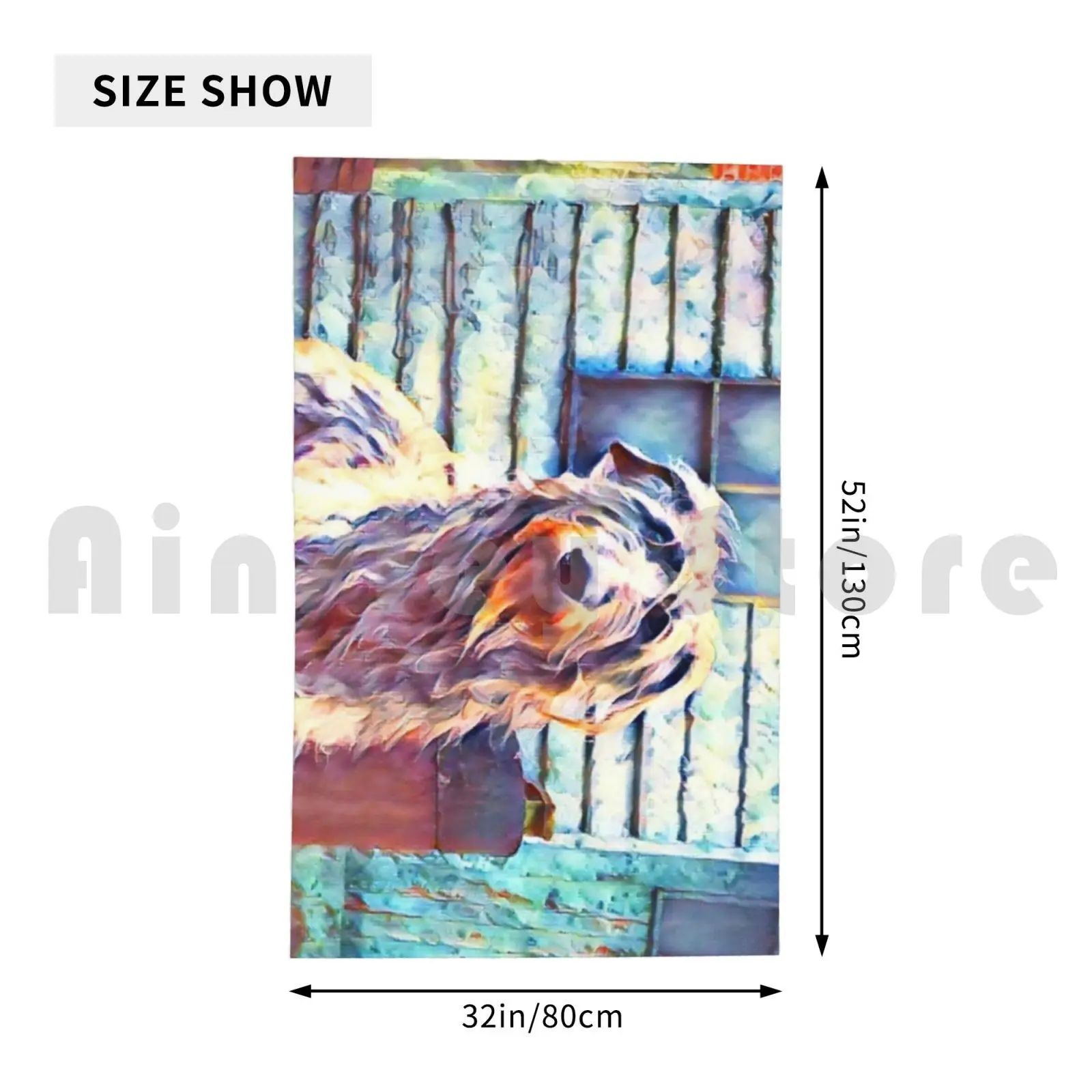 Proud Scottish Deerhound Bath Towel Beach Cushion Hound Hound Picture Deerhound Wolfhound Shaggy Dog Deerhound