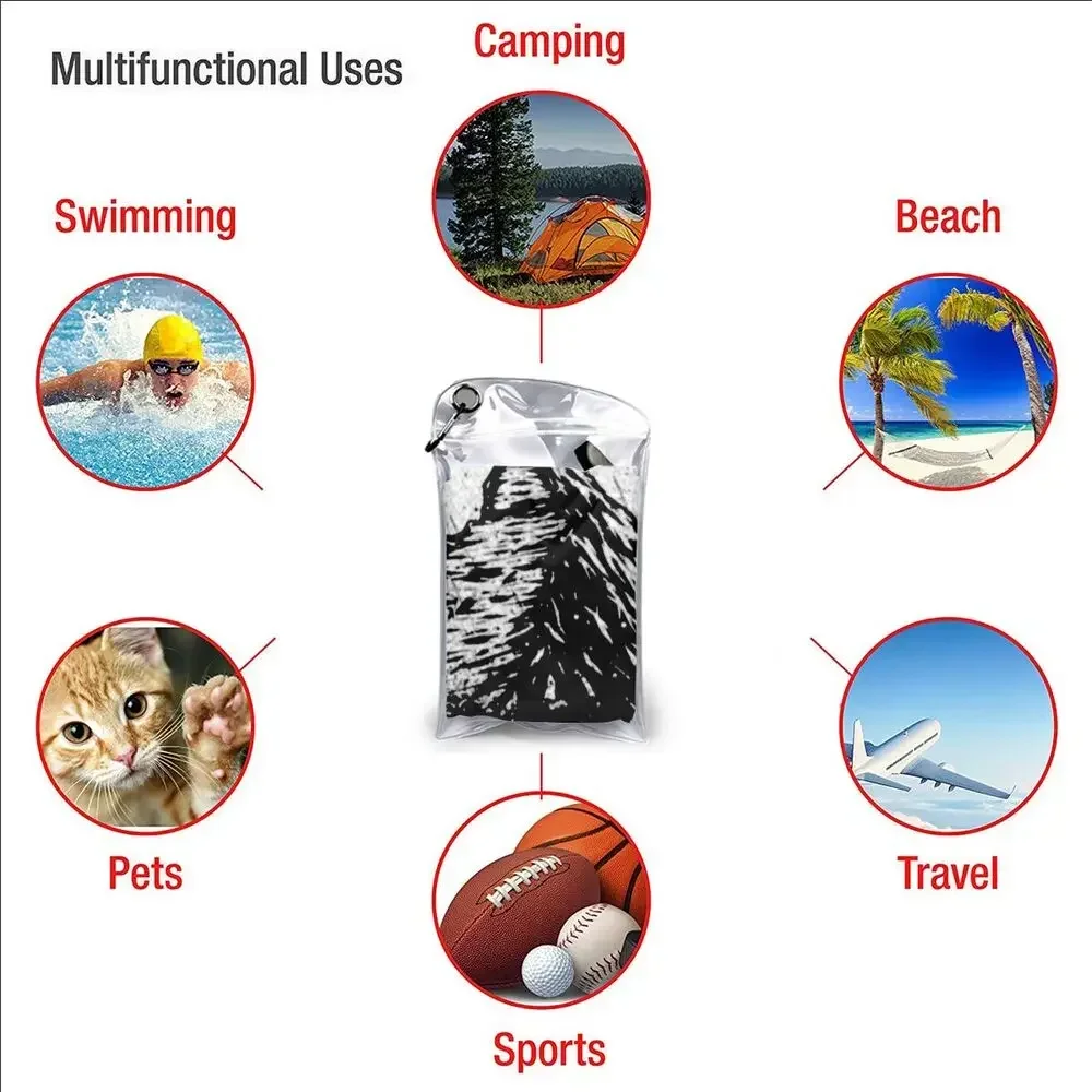 Swiss Switzerland Flag Beach Towel Soft Microfiber Quick Dry Absorbent Quick Towels For Pool