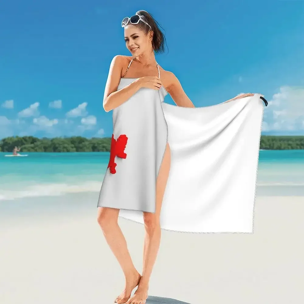 Swiss Switzerland Flag Beach Towel Soft Microfiber Quick Dry Absorbent Quick Towels For Pool