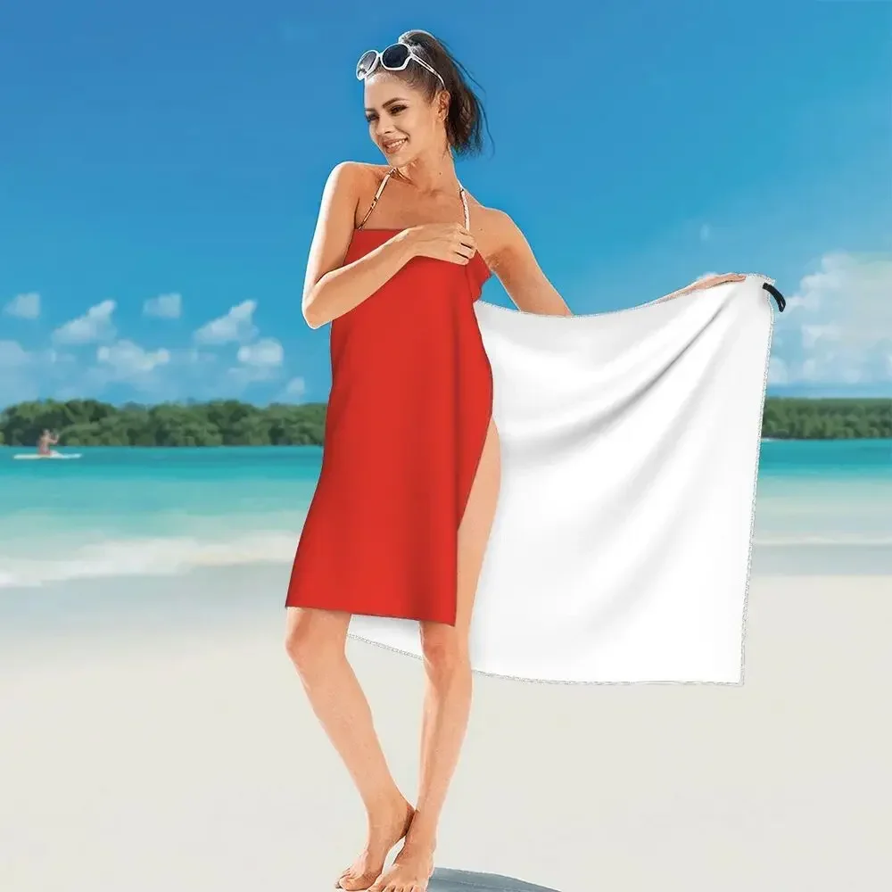Swiss Switzerland Flag Beach Towel Soft Microfiber Quick Dry Absorbent Quick Towels For Pool