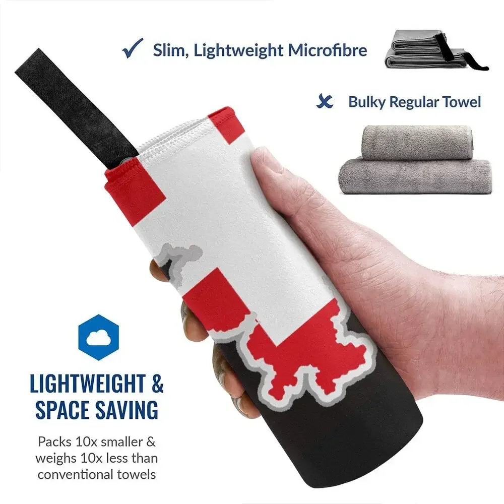 Swiss Switzerland Flag Beach Towel Soft Microfiber Quick Dry Absorbent Quick Towels For Pool