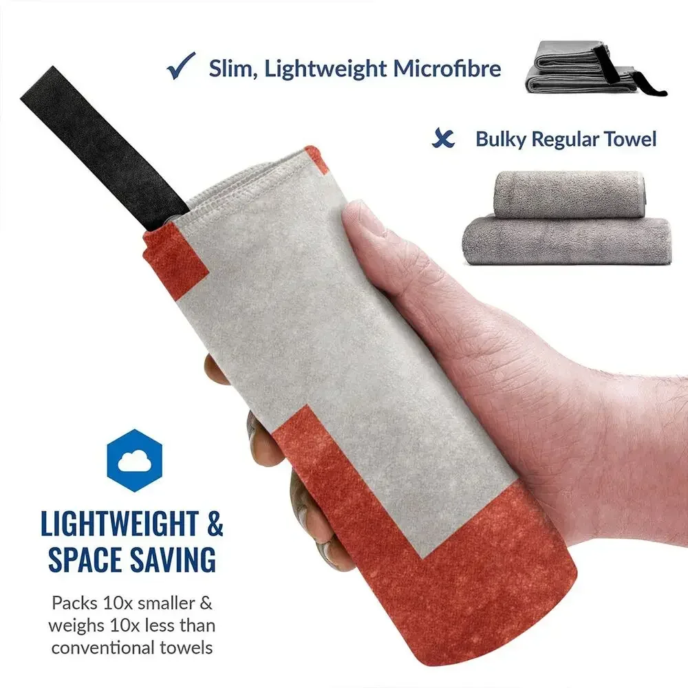 Swiss Switzerland Flag Beach Towel Soft Microfiber Quick Dry Absorbent Quick Towels For Pool