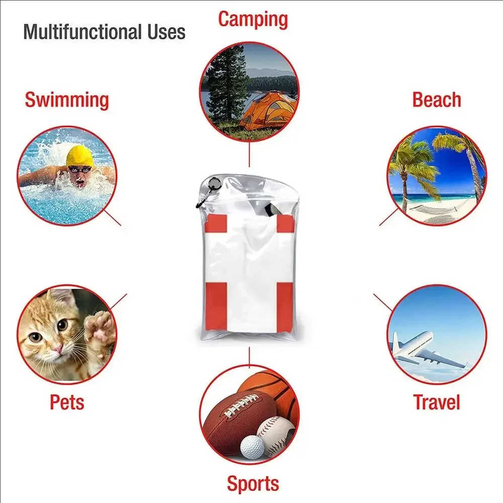 Swiss Switzerland Flag Beach Towel Soft Microfiber Quick Dry Absorbent Quick Towels For Pool