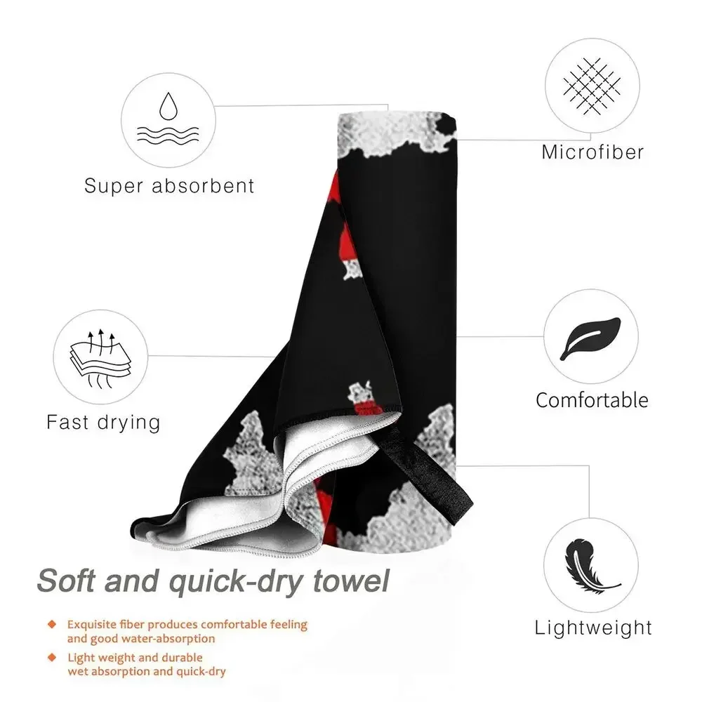 Swiss Switzerland Flag Beach Towel Soft Microfiber Quick Dry Absorbent Quick Towels For Pool