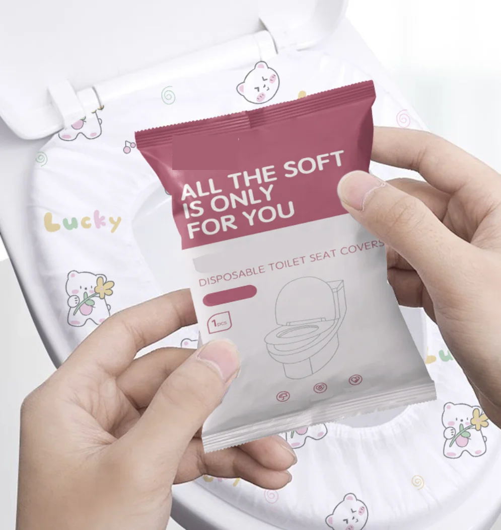 Thickened Disposable Bed Sheets Set, Duvet Covers, Pillowcases, Skin Friendly Material, Cartoon Print, Hotel Travel