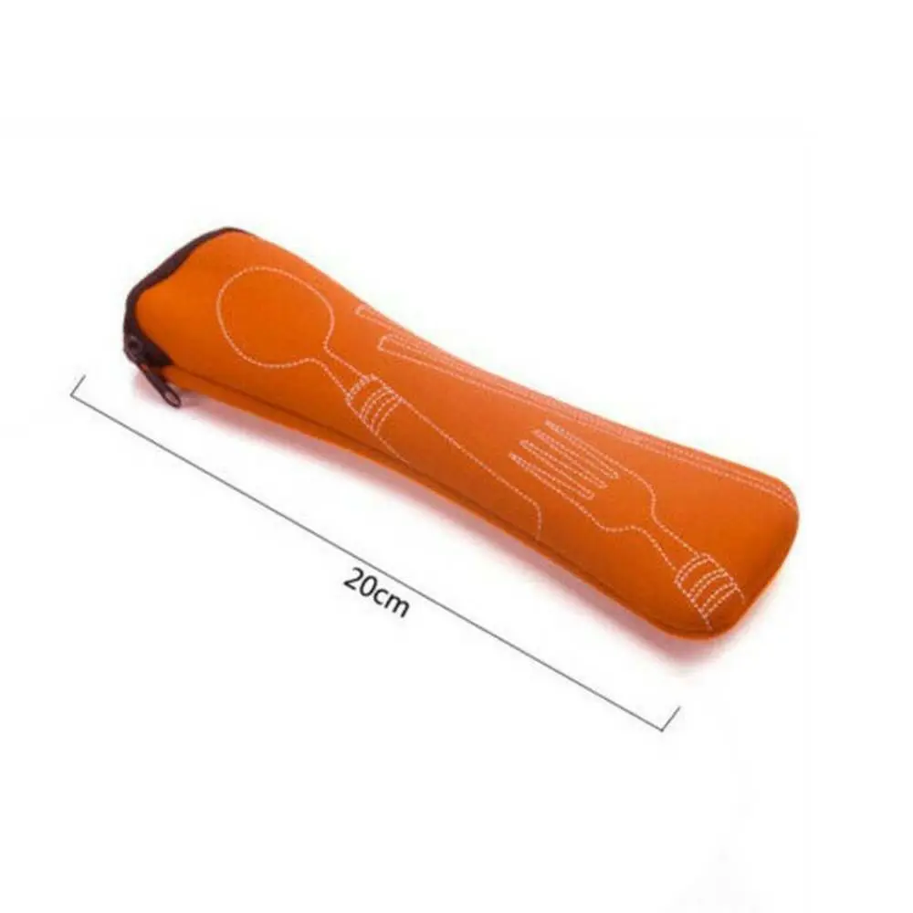 New Travel Packaging Tableware Bag Without Dinnerware Portable Cutlery Bags Picnic Fork Spoon Tableware Case Home Kitchen