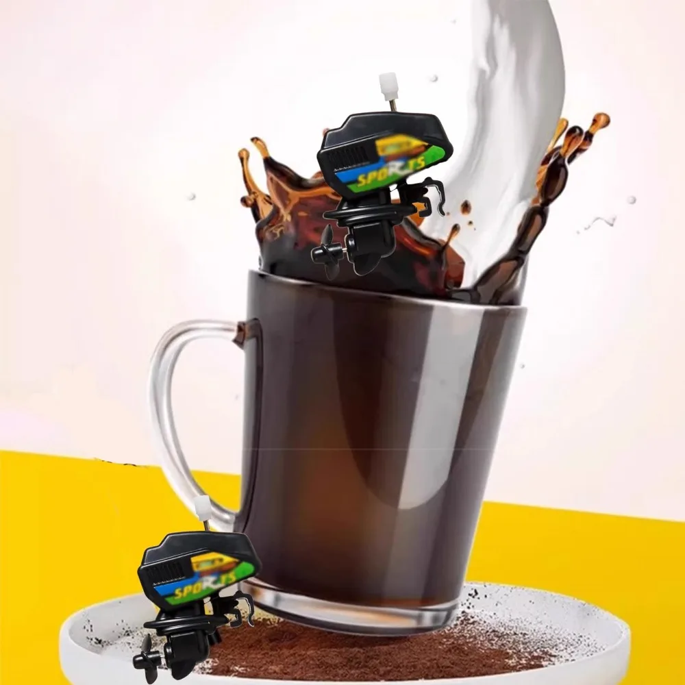 Wind Up Mini Boat Motor Coffee Stirrer Unique Durable Boat Engine Coffee Stirrer Easy To Clean Boat Propeller Coffee Stirrer